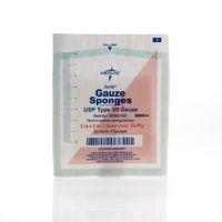 Medline Gauze S Ponge 12 Ply Sterile, 3 Inch x 3 Inch, 2400 Count