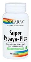 Solaray Super Papaya-Plex Mint Chewable Tablets, 90 Count