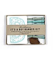IT'S A BOY Letterpress DIY Banner Kit