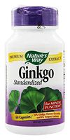 Natures Way Ginkgo Standardized 60 Vegetarian capsule, 60 ct