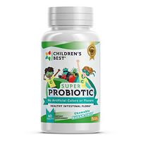 Children's Best Super Probiotics for Kids - 10 Verified Probiotic Bacterial Strains - Sugar Free - Non GMO - Soy Free - Vegan - No Artificial Colors or Flavors - 60 Easy Chewable Tablets