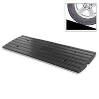 Car Driveway Curbside Bridge Ramp - Heavy Duty Rubber Threshold Curb Ramp, Used for Loading Dock, Garage, Sidewalk, Truck, Scooter, Bike, Motorcycle, Wheelchair Mobility, Other Vehicle - Pyle