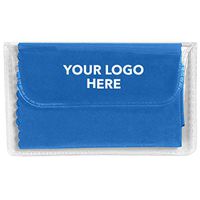 HiTouch Business Services #6242 Microfiber Cleaning Cloth in Case - 125 Qty - $0.78 EA - Promotional Product/Custom/Your Logo/Low Minimums, Royal Blue