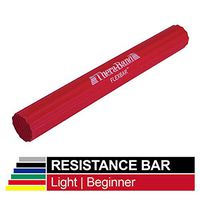 TheraBand FlexBar, Tennis Elbow Therapy Bar, Relieve Tendonitis Pain & Improve Grip Strength, Resistance Bar for Golfers Elbow & Tendinitis, Red, Light, Beginner
