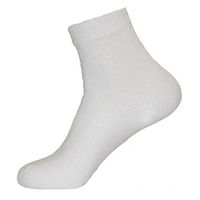 Sole Pleasers Men's Diabetic Quarter Socks - 3 pairs (White)