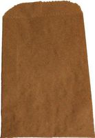100 Natural Kraft Merchandise Bags, 5"x7-1/2", No Gusset by WCI
