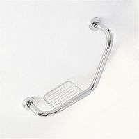 FHLYCF Bath, shower, grab bar, stainless steel handle, old people, handicapped, antiskid safety, big bend, soap net handrail