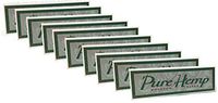 10 Pack Pure Hemp Regular Single Wide Rolling Papers 500 Leaves