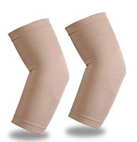 Elbow Brace Compression Sleeve, Lightweight Arm Compression Sleeves with 20-30mmHg Instant Strong Support, Best for Tennis & Golfers Elbow, Tendonitis, Arthritis, Baseball, Joint Pain Relief, Beige L