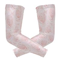 Men's UV Protection Arm Sleeve Beauty Pink Rose Compression Arm Sleeve, Skin Protection Cooler Cycling Sleeves for Outdoor Activities to Cover Arms