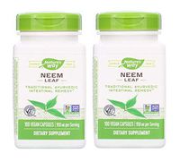 Nature's Way NEEM Leaf 950 Milligrams Traditional Ayurvedic Intestinal Remedy (100 Vegan Capsules) Pack of 2