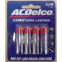 AC Delco - AAA 4 pack Heavy Duty Batteries (Cases of 48 items)