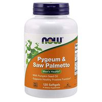 NOW Supplements, Pygeum & Saw Palmetto with Pumpkin Seed Oil, Men's Health*, 120 Softgels