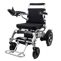 YOLANDEK Foldable Motorized Wheelchair Electric Power - Lightweight and Durable - (2 Batteries) Only 53 lb+3.5 lb per Li-ion Battery, Longest Driving Range Power Wheelchair