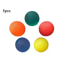 5 Pack Multiple Resistance Therapy Exercise Gel Squeeze Balls for Hand Finger Wrist Muscles Arthritis Grip Exerciser Strengthening