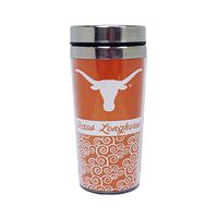 Jenkins Enterprises Texas Longhorns 14oz Spiral Coffee Travel Tumbler