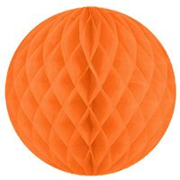 12" Orange Honeycomb Ball