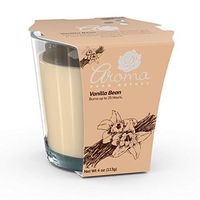Aroma From Nature Vanilla Bean 4 oz AireCare Scented Candle - 1 Pack - Aromatherapy Candles - Home Fragrance - Apothecary Glass With Single Wick
