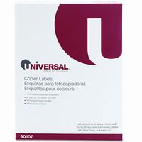 Universal, 90107, Copier Mailing Labels, Copiers, 2 x 4.25, White, 10/Sheet, 100 Sheets/Box, Sold As 2 Boxes