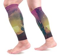 LEVEIS Yellow Tent Before Campfire Arm Sleeves UV Protection for Men Women Sunblock Protective Gloves Running Golf Cycling Driving Long Arm Cover 1 Pair