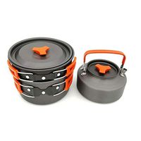 Bowl Camping Pot Portable Camping Pot and Pan Aluminum Kettle Walking Outdoor Cookware 2-3 People Hotel Tableware Home Noodles Boiled Fish Soup Bowl