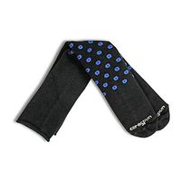 Core-Spun Patterned AFO Interface Socks for Kids – Cheery AFO, Black & Royal Blue, Child, X-Long