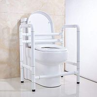 Grab Bar Safety Handrail For Toilet Stabilizing Handrails, Safety Armrests With Support Armrests, Bathroom Seat Support For Special People (stainless Steel, White Nylon Coating) Bathroom Safety Access