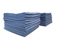 DRI Professional Commercial Grade Lint Free Extra-Thick Microfiber Cleaning Cloth 24 Pack Blue (300 GSM, 16 in x 16 in)