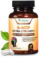 5-HTP 200mg Capsules - Extra Strength Serotonin Support for Sleep & Stress, Made in USA, Best 5-Hydroxytryptophan Supplement for Men and Women, Supports Positive Mood - 60 Caps