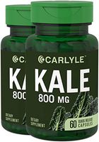 Carlyle Kale Extract 800mg | 2 Bottles - 60 Capsules Each | Non-GMO and Gluten Free