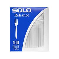 Solo Reliance Medium-Heavy Weight White Fork, RSWFX-0007 (Boxed, 1,000 Count)
