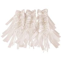 TOYANDONA 100pcs Decorative Ribbon Bow Ribbon Wedding Car Decor Bow Ribbon for Wedding Party Gathering (Beige)