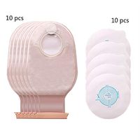 JIN Two Piece Drainable Ostomy Pouch with Closure for Colostomy Ileostomy Stoma Care Cut-to-Fit 15-45MM