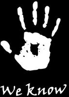 Skyrim We Know WHITE Vinyl Car/Laptop/Window/Wall Decal