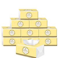 10 Packs Paper Towels, Multifold Premium 3-Ply Soft Toilet Paper, White Household Napkin Hand Paper Towels, Soft & Strong Kitchen Bath Toilet Tissue