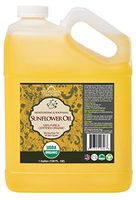 US Organic Sunflower Carrier Oil bulk pack, USDA Certified Organic,100% Pure & Natural, Expeller Pressed, For massage, aromatherapy or small manufacturing, 1 Gallon (128 Ounce)