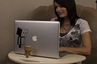 Danbo Looking up Decal for 13" Macbook