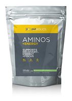 Purbolics Aminos + Energy | Supports Recovery, Energy & Focus | 95mg of Caffeine, 0 Calories & 60 Servings (Cool As Cucumber…Lime)
