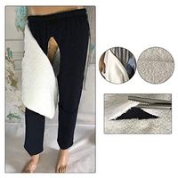 XIHAA Renal Biliary Fistula Old Man Nursing Pants, Drainage Bag Waist Side Collecting Urine Bag Urinary Catheter Incontinence Patient Outing Pants Gray Thicken,Blue,L