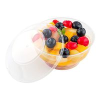 Deli Cups, Food Storage Cups with Lids, Clear To Go Cups - 6 oz - Clear - includes Lids - 100ct Box - Restaurantware