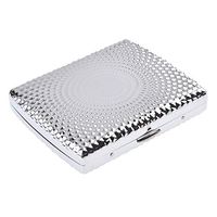 Quantum Abacus Cigarette Case Made of Stainless Steel, Modern Elegance, Holds up to 18 Cigarettes, Mod. KC2-14