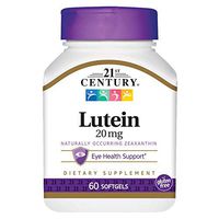 21st Century Lutein 20 mg Softgels, 60 Count