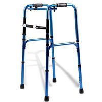 Walkers for Seniors with Seat Folding Walker, Lightweight Aluminum Alloy Adjustable Mobility Walking Aid for The Elderly, Disabled, Non-Slip Rolling Walkers