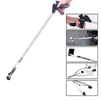 34" Suction Cup Reacher Grabber for Elderly & Disabled - Light Bulb Remover & Trash Picker - Long Handy Arm Assist Tool - Garden Nabber