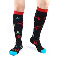 SherryDC Compression Socks for Women & Men (1 Pair, L/XL) Best Medical Grade Graduated Compression Stockings for Running, Athletic, Nursing, Pregnancy, Flight Travel