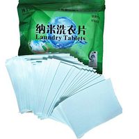 5boxes/lot New Formula Laundry Detergent Sheet Super Concentrated Washing Powder for Washing Machine Daily Laundry Cleaning (Green)