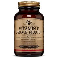 Vitamin E 268 MG (400 IU) Vegetarian Softgels (d-Alpha Tocopherol & Mixed Tocopherols) - 100 Count