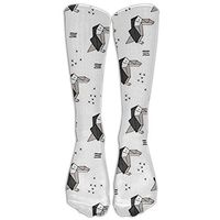 Toucan Parrot Penguin Birds Knee High Graduated Compression Socks For Women And Men - Best Medical, Nursing, Travel & Flight Socks