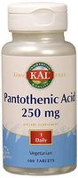 Kal 250 Mg Pantothenic Acid Tablets, 100 Count