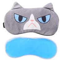 Christmas Sleep Mask Cute Dog Cat Printed Eye Mask Sleeping Mask with Ice Pack